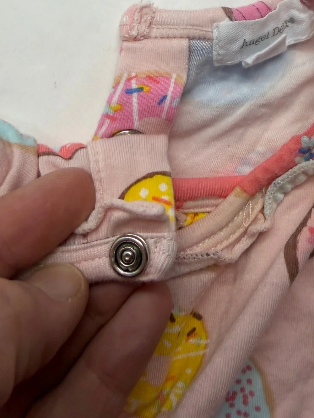 Angel Dear Pink Donut Print Sleep Sack Gown Multicolor Sprinkles